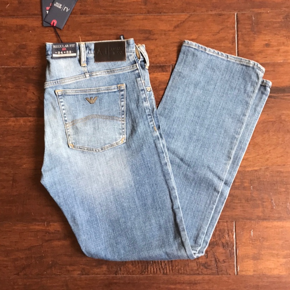 Armani Exchange Men's Blue Jeans J21 Regular, Size 34/32